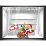 Window sticker - Santa Claus With Gifts 2